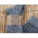 LONG WOOLEN SOCKS GREY, COTTON INSIDE (80% WOOL, 20% ORGANIC  COTTON).
