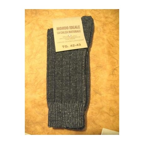 SHORT WOOLEN SOCKS GREY, COTTON INSIDE (80% WOOL , 20% ORGANIC  COTTON).