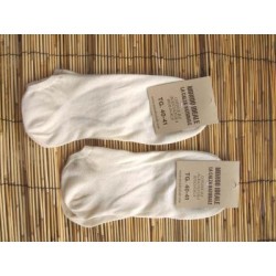 INVISIBLE SOCKS UNDYED (100% ORGANIC COTTON). LONG.  (a couple)