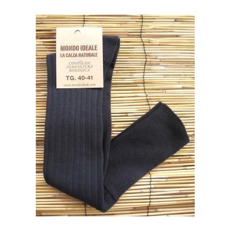ORGANIC COTTON SOCKS DYED BLUE (100% ORGANIC COTTON). LONG.