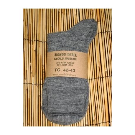 100% WOOL SOCKS GREY. SHORT.